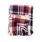 Harbor Plaid Red White & Blue 100% Cotton Accent Throw Blanket 50" x 60"